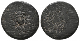 Pontos. Amisos. Time of Mithradates VI Eupator 120-63 BC. Bronze Æ, 7.66 gr. Very Fine.