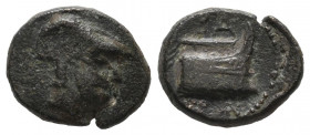 Kings of Macedon. Salamis. Demetrios I Poliorketes 306-283 BC. Bronze Æ gVF
1.57 gr