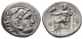 Kings of Macedon. Alexander III 'the Great' 336-323 BC. AR Drachm aVF
4.08 gr