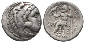 Kings of Macedon. Alexander III 'the Great' 336-323 BC. AR Drachm VF
4.01 gr