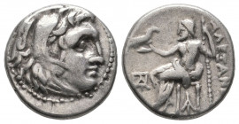 Kings of Macedon. Alexander III 'the Great' 336-323 BC. AR Drachm VF
3.91 gr