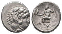 Kings of Macedon. Alexander III 'the Great' 336-323 BC. AR Drachm aVF
4.25 gr