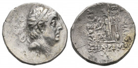 Cappadocia. Caesarea as Eusebeia. Ariobarzanes I Philoromaios. 96-63 BC. AR Drachm VF
3.66 gr