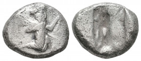 Persia. Achaemenid Empire. Time of Darios I to Xerxes I 500-485 BC. AR 1/3 Siglos gVF
5.41 gr