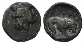 Mysia. Plakia. 400 BC. Bronze Æ gVF
1.28 gr