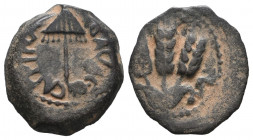 Jerusalem. Herodians. Agrippa I AD 37-43. Prutah Æ gVF Tareq Hani Collection
2.33 gr