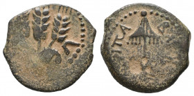 Jerusalem. Herodians. Agrippa I AD 37-43. Prutah Æ gVF Tareq Hani Collection
2.15 gr