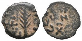 Jerusalem. Procurators. Porcius Festus AD 59-62. Prutah Æ VF Tareq Hani Collection
1.26 gr