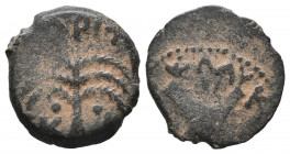 Jerusalem. Marcus Ambibulus, under Augustus AD 9-12. Prutah Æ gVF Tareq Hani Collection
1.83 gr