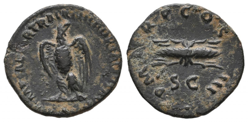 Hadrian. Rome mint. AD 117-138. Struck AD 121-late 123. Æ Semis VF Tareq Hani Co...