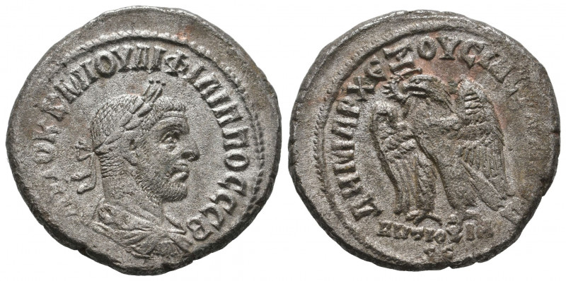 Seleucis and Pieria, Philip I Arab AD 244-249. BL Tetradrachm, Antioch mint aEF...
