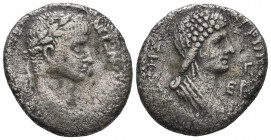 SELEUCIS and PIERIA, Antioch. Nero, with Agrippina Junior. AD 54-68. AR Tetradrachm aVF
12.29 gr