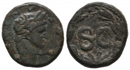 Domitian. 81-96 AD. Æ Seleukis and Pieria Antioch VF
6.43 gr