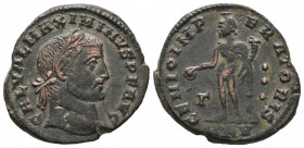 Maximinus II. As Caesar, AD 305-309. Æ Follis VF
6.21 gr