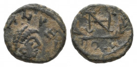 Leo I. Uncertain mint. AD 457-474. Æ Nummus gVF Tareq Hani Collection
0.82 gr