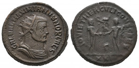 Maximinus II. As Caesar, AD 305-309. Æ Follis VF Tareq Hani Collection
3.83 gr