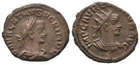 Aurelian, with Vaballathus. AD 270-275. Æ folis VF Tareq Hani Collection
3.41 gr