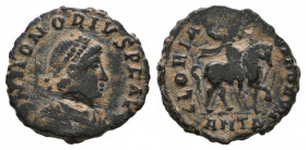 Honorius. AD 393-423. Æ Antioch mint VF Tareq Hani Collection
1.38 gr