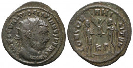 Diocletian. AD 284-305. Æ Follis VF Tareq Hani Collection
2.91 gr