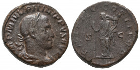 Philip I. AD 244-249. Æ Sestertius gVF
21.79 gr