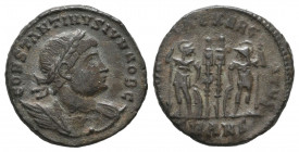 Constantine II. As Caesar, AD 316-337. Æ Follis VF
2.86 gr