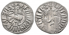 ARMENIA, Kingdom. Hetoum I and Zabel. 1226-1270. AR Tram aEF
2.91 gr
