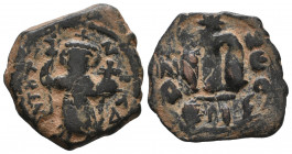 Time of the Rashidun. Pseudo-Byzantine types. Æ Fals gVF
4.62 gr