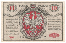 II Republic of Poland, 10 marks 1916 Generał