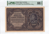 II RP, 1000 marek polskich 1919 III SERJA J - PMG 66EPQ