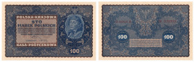 II RP, 100 marek polskich 1919 IE SERJA H
