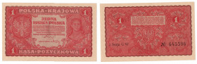 II RP, 1 marka polska 1919 I SERIA GW