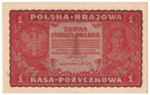 II RP, 1 marka polska 1919 I SERIA LH