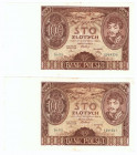 II RP, 100 złotych 1934 BG i BO. (2 egzemplarze)