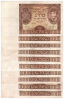 II RP, 100 złotych 1934 - zestaw (10 egzemplarzy)