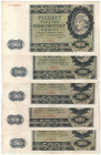 GG, 500 złotych 1940 A i B (5 egzemplarzy)