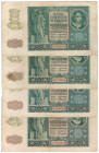 GG, 50 złotych 1940 2xB,D,C (4 egzemplarze)