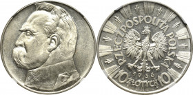 II Republic of Poland, 10 zloty 1936 Pilsudski - NGC MS62
