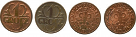 II Rzeczpospolita, Zestaw 1 grosz 1938 i 1939