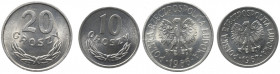 PRL, 10 groszy 1967 i 20 groszy 1966