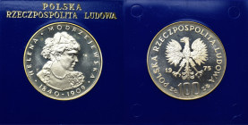 PRL, 100 złotych 1975 - Helena Modrzejewska