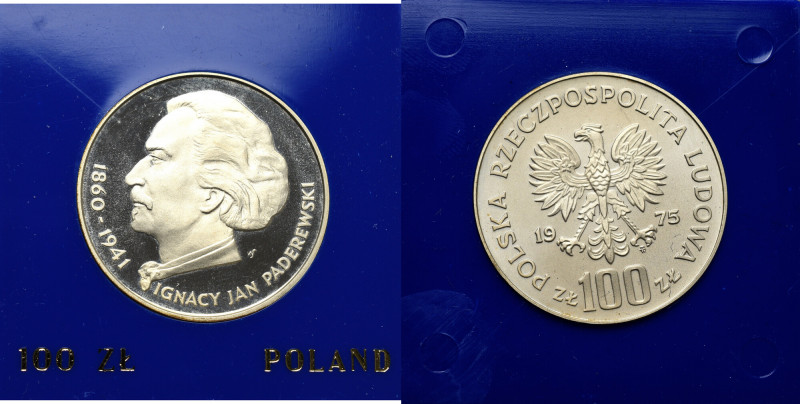 PRL, 100 złotych 1975 - Paderewski 
Grade: Proof 

More photos and full item ...