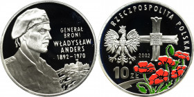 III RP, 10 złotych 2002 - gen. Anders