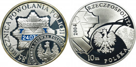 III RP, 10 złotych 2004 - 85. rocznica powołania Policji
