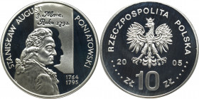 III RP, 10 złotych 2005 - Stanisław August Poniatowski