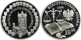 III RP, 10 złotych 2006 - Statut Łaskiego