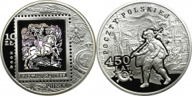 III RP, 10 złotych 2008 - 450 lat Poczty Polskiej