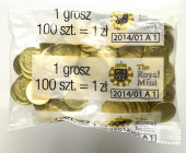 III RP, Woreczek menniczy 1 grosz 2013 Royal Mint