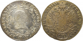 Austria, Franz I, 20 kreuzer 1818 Kremnitz