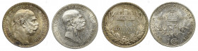 Austria-Hungary, 1 corona 1908 and 1915 (2 pcs)