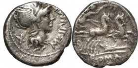 Roman Republic, Manius Cipius, Denar (115-114 BC)